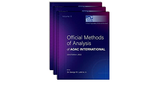 Official Methods of Analysis of AOAC INTERNATIONAL 3-Volume Set 22nd Twenty-Second Edition