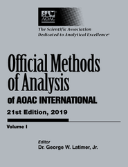 OFFICIAL METHODS OF ANALYSIS of AOAC INTERNATIONAL 21st Edition, 2019