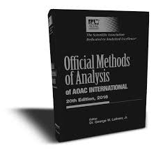 Official Methods of Analysis of AOAC INTERNATIONAL, 20th Edition
