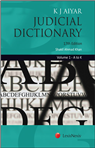 K J Aiyars Judicial Dictionary (Set of 2 Volumes) by K J Aiyar (Revised by Shakil Ahmad Khan)